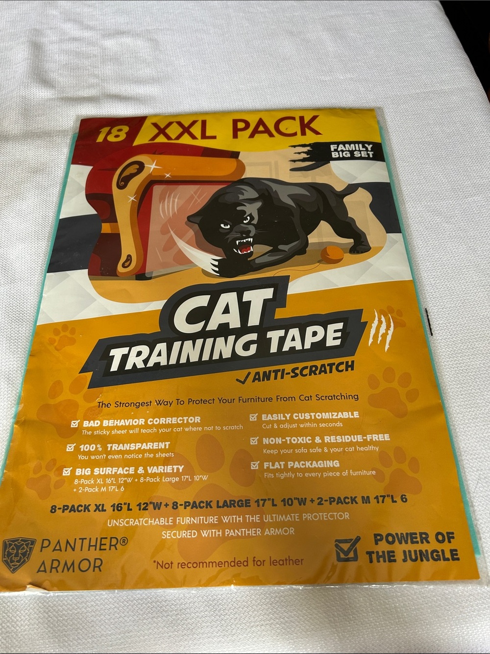 Panther Armor Cat Training Tape  16” x 12”
